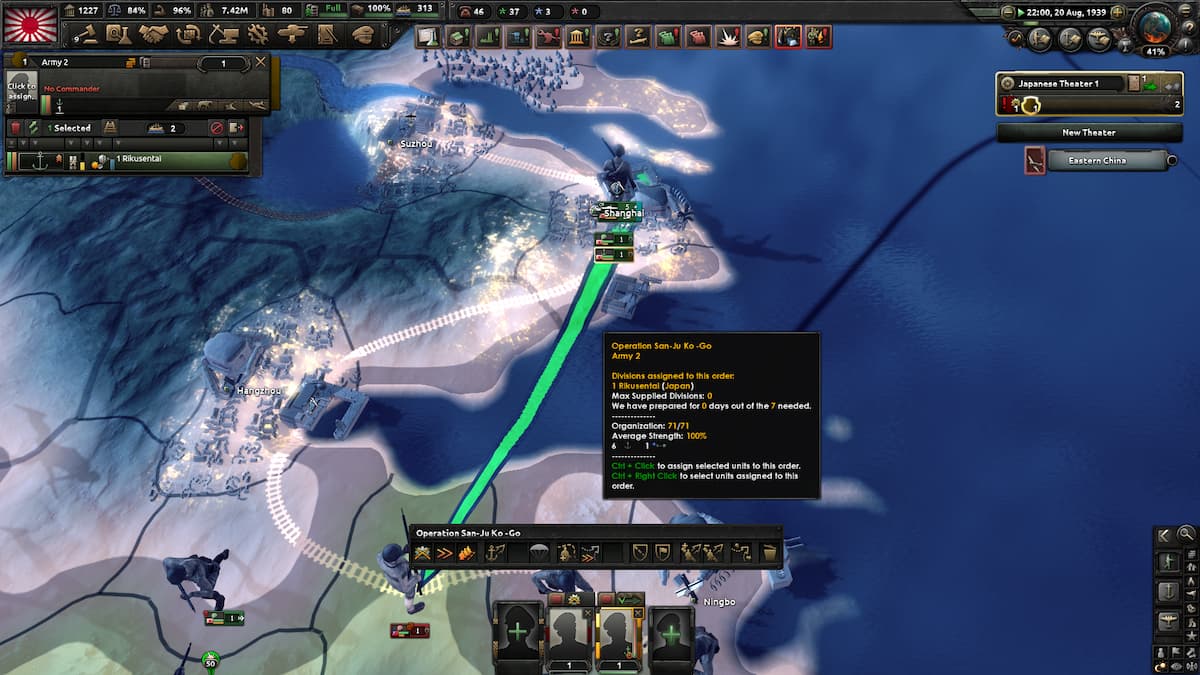planification dans hearts of iron 4