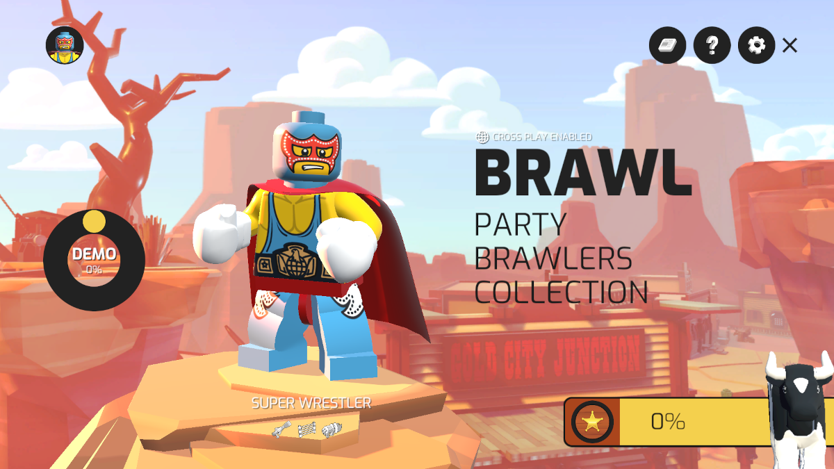 Menu principal de LEGO Brawls