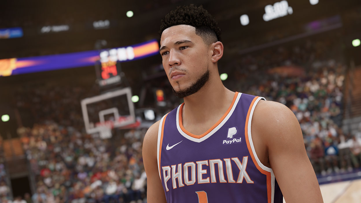 Capture d'écran NBA 2k23 de Devin Booker