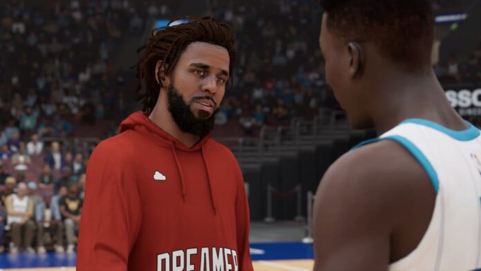 nba 2k23 screenshot of j Cole in Mycareer