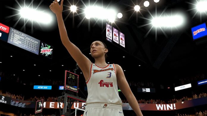 nba 2k23 screenshot of mercury WNBA player