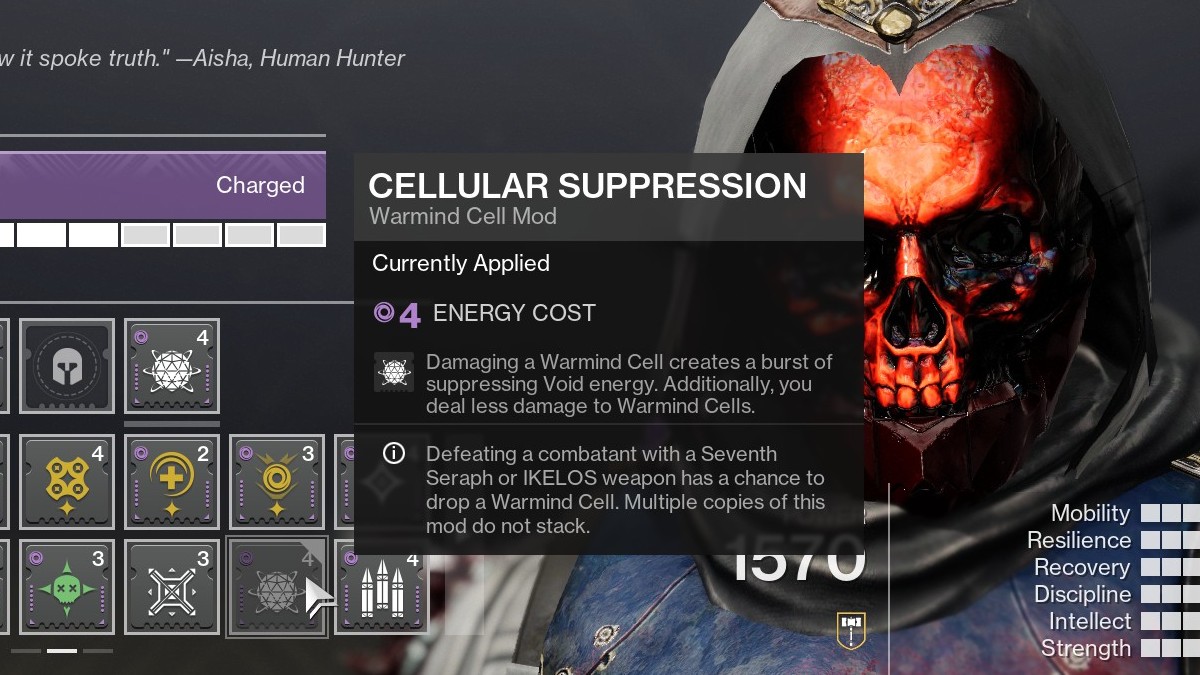 Suppression cellulaire Destiny 2 mod.