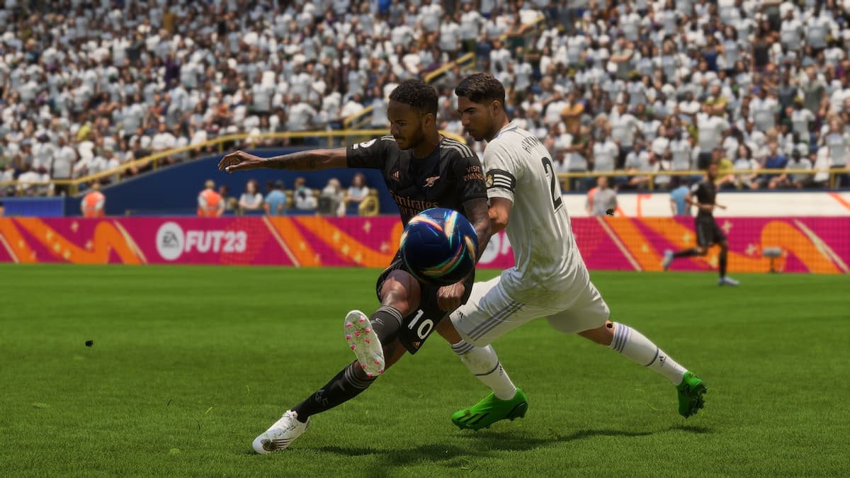 fifa 23 capture d'écran de l'arsenal contre le real madrid