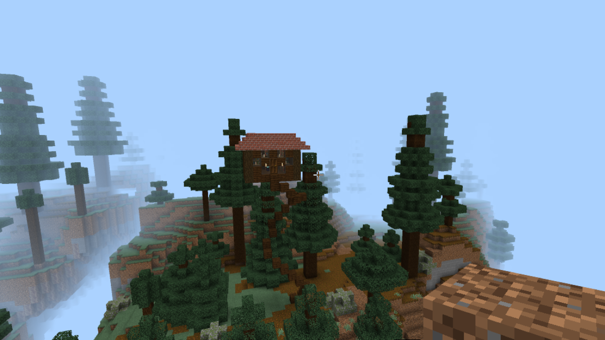 Chambre enchanteresse dans le ciel dans Minecraft