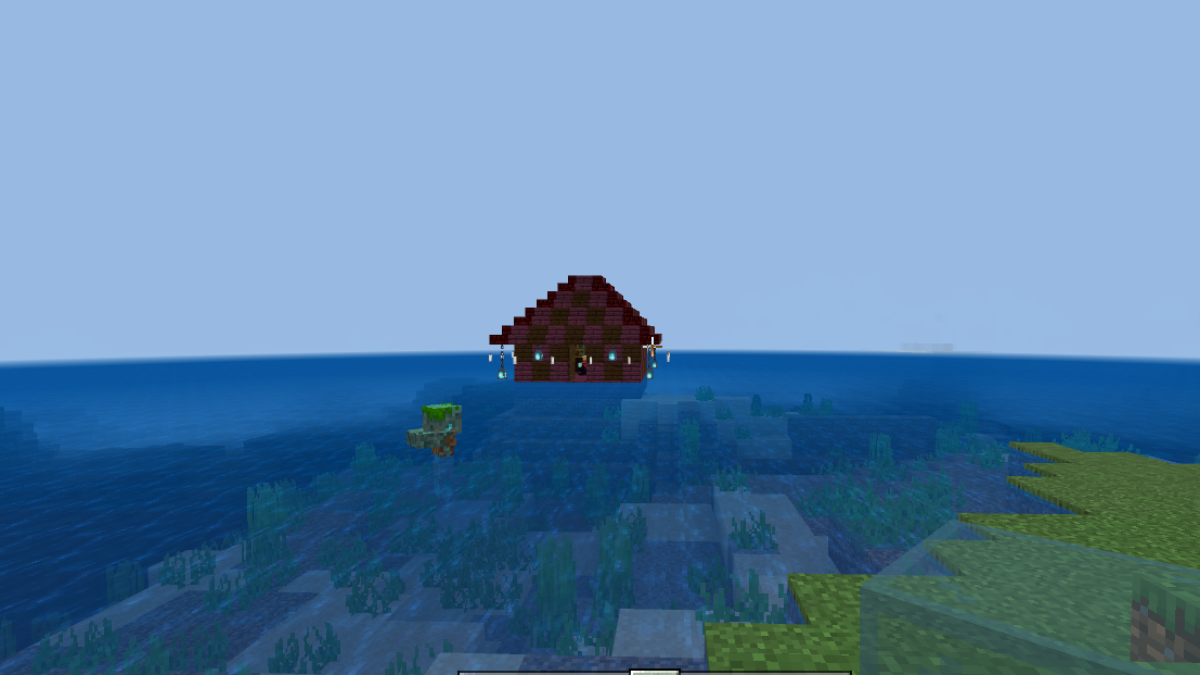 Overwater Witch Hut Enchanting Room dans Minecraft