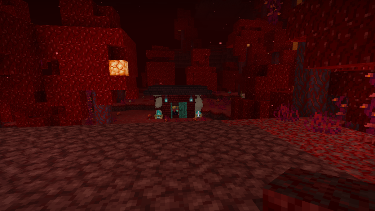 Cabane enchanteresse du Nether dans Minecraft