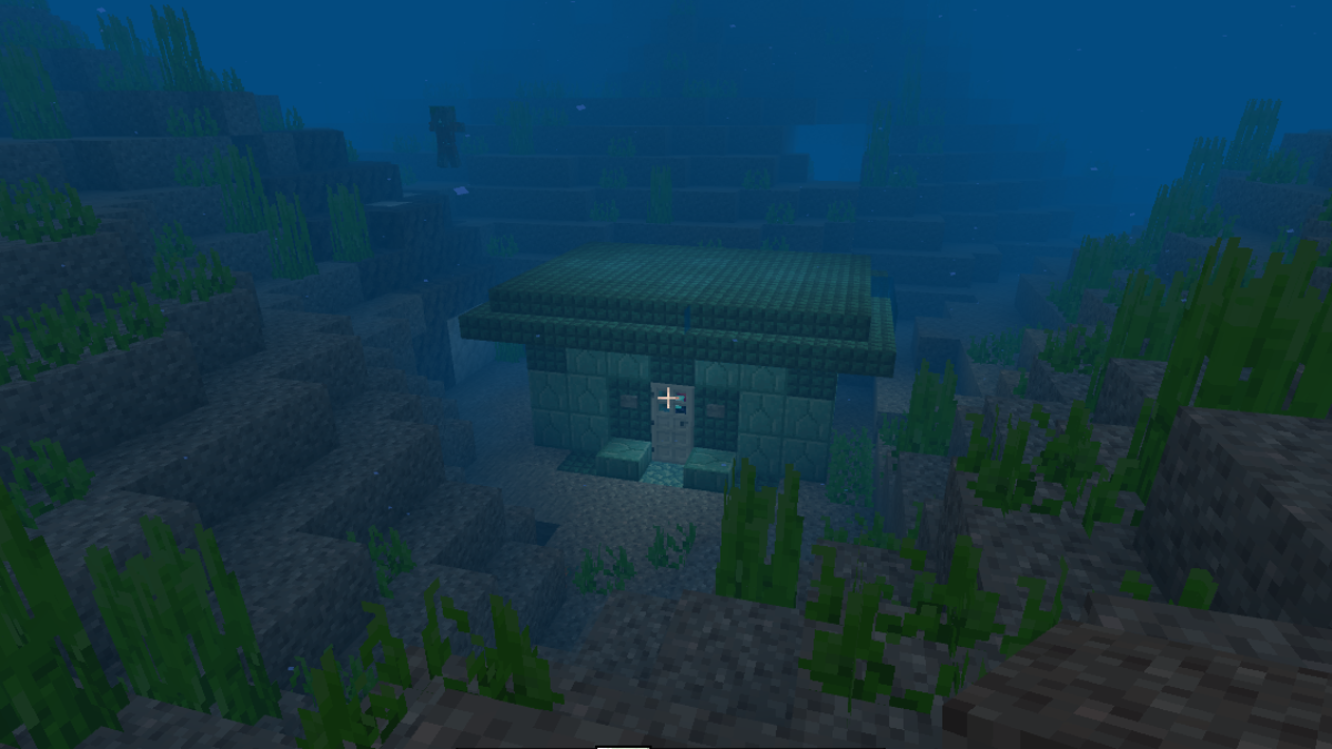 Salle enchanteresse sous-marine dans Minecraft