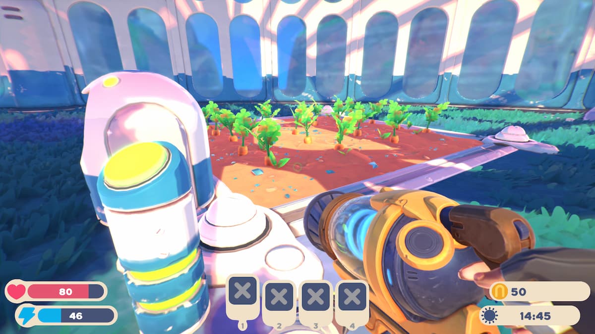 jardin de carottes dans slime rancher 2