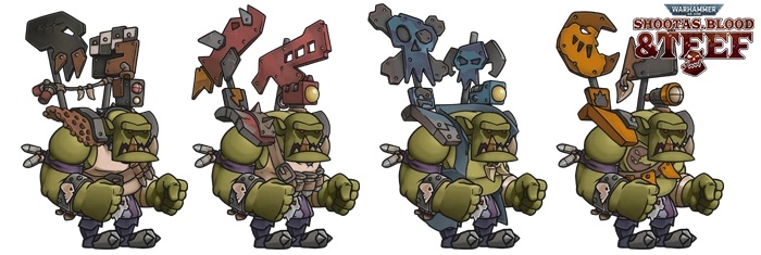 Tous les personnages jouables Warhammer 40,000 : Shootas, Blood & Teef Flash Git