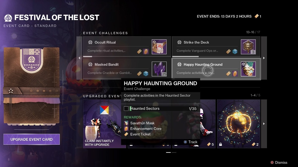 Comment terminer Happy Haunting Ground dans Destiny 2 - Happy Haunting Ground dans Event Card. 