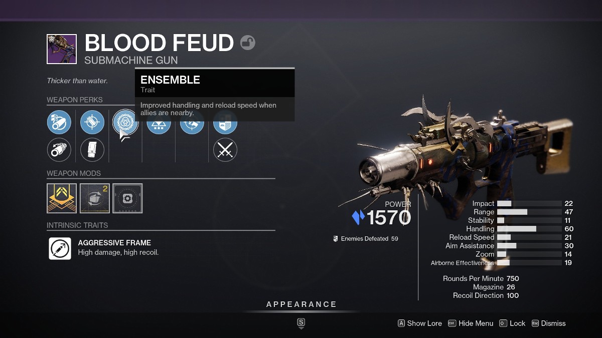 Destiny 2 Ensemble sur Blood Feud