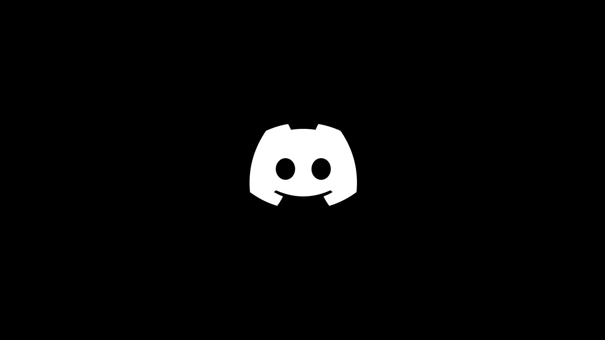 Logo Discord blanc sur fond noir