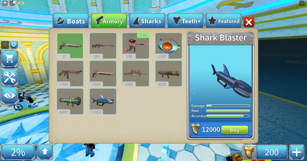Sharkblaster dans sharkbite 2
