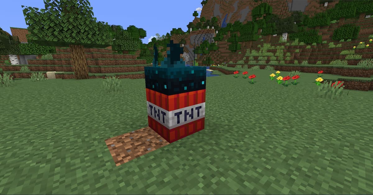 mine terrestre dans minecraft