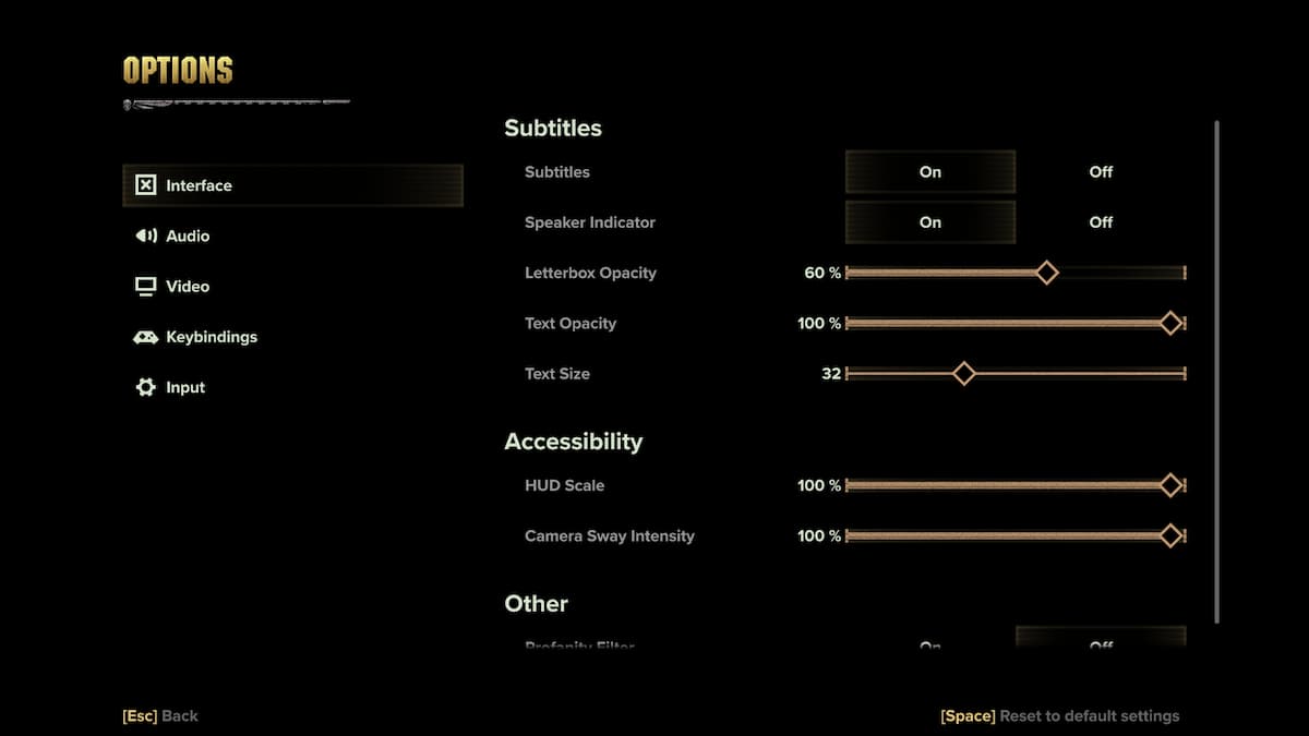 interface dans darktide