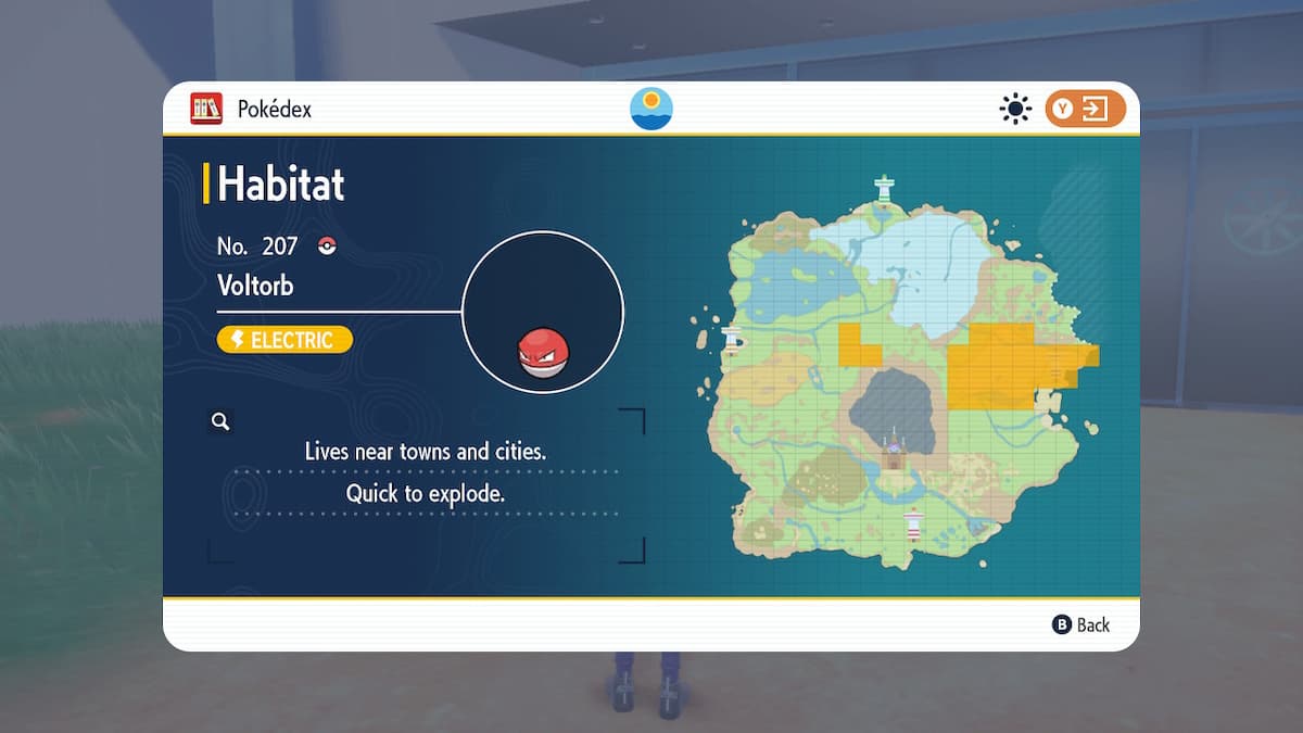 pokémon violet écarlate voltorbe habitat