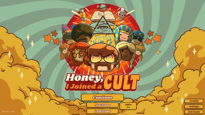 Title Screen in Honey, I Joined a Cult
