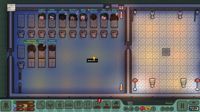 Cultists Asleep in a Bedroom in Honey, I Joined a Cult