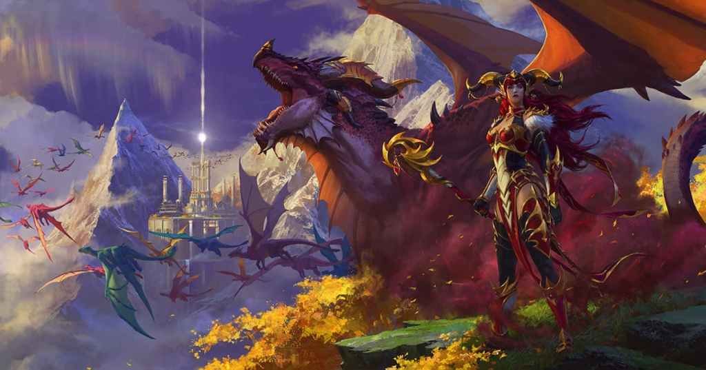 Couverture du titre officiel de Dragonflight WoW