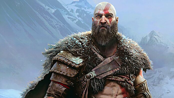 close up of Kratos in god of war ragnarok