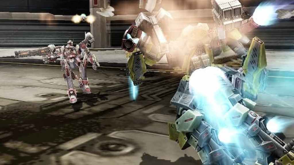 Combattre des robots dans une arène dans Silent Line Armored Core