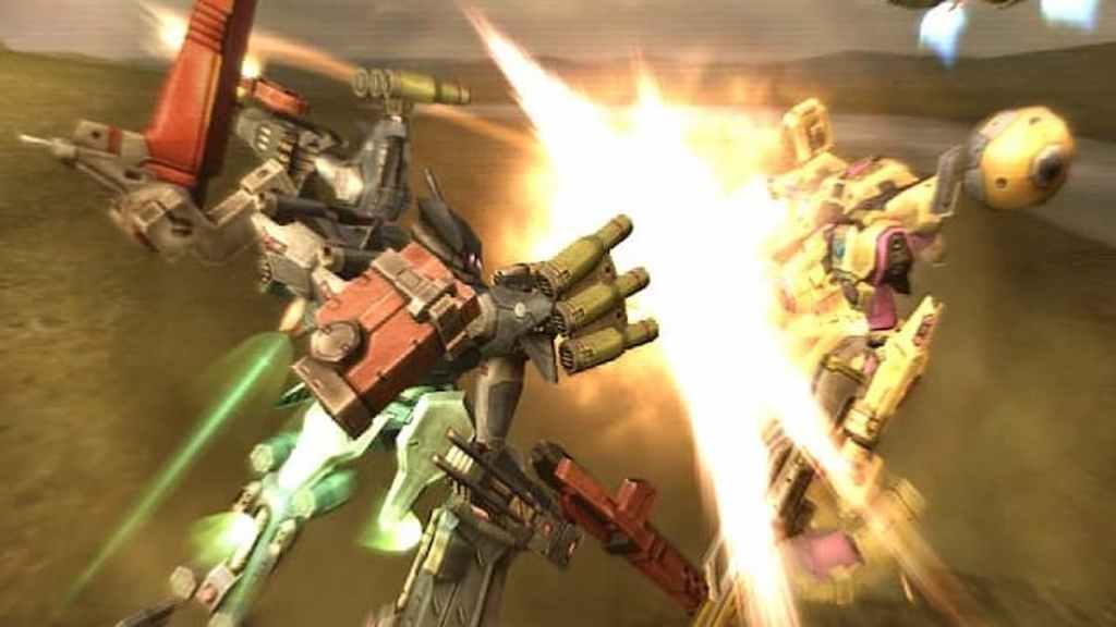 Explosion de robot dans Armored Core Last Raven