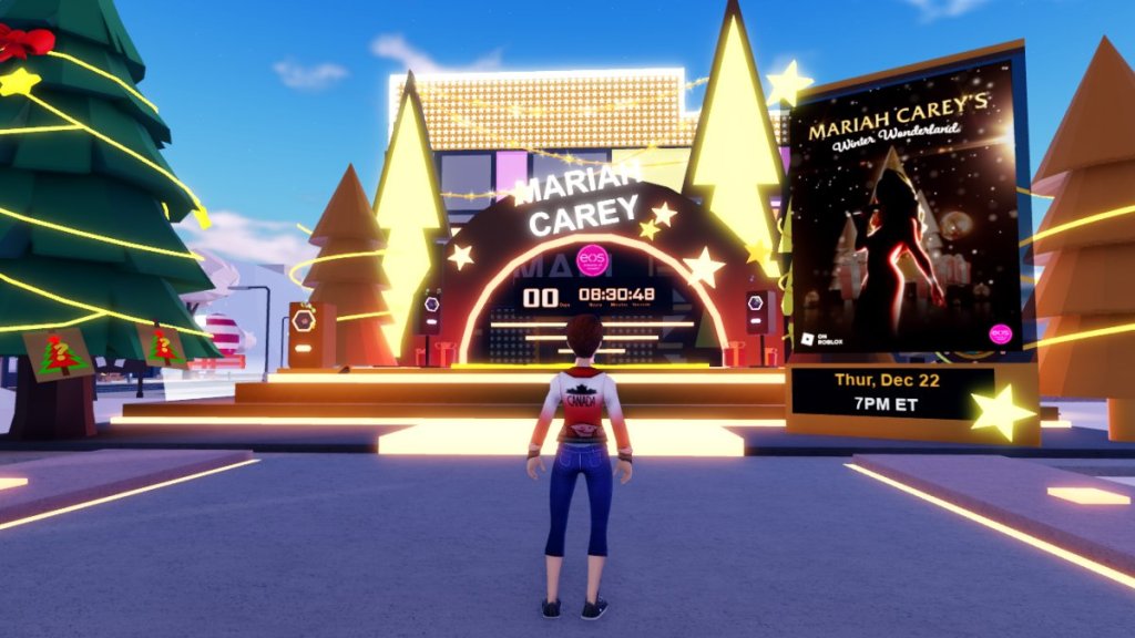 Zone de la salle de concert Roblox Livetopia Mariah Carey