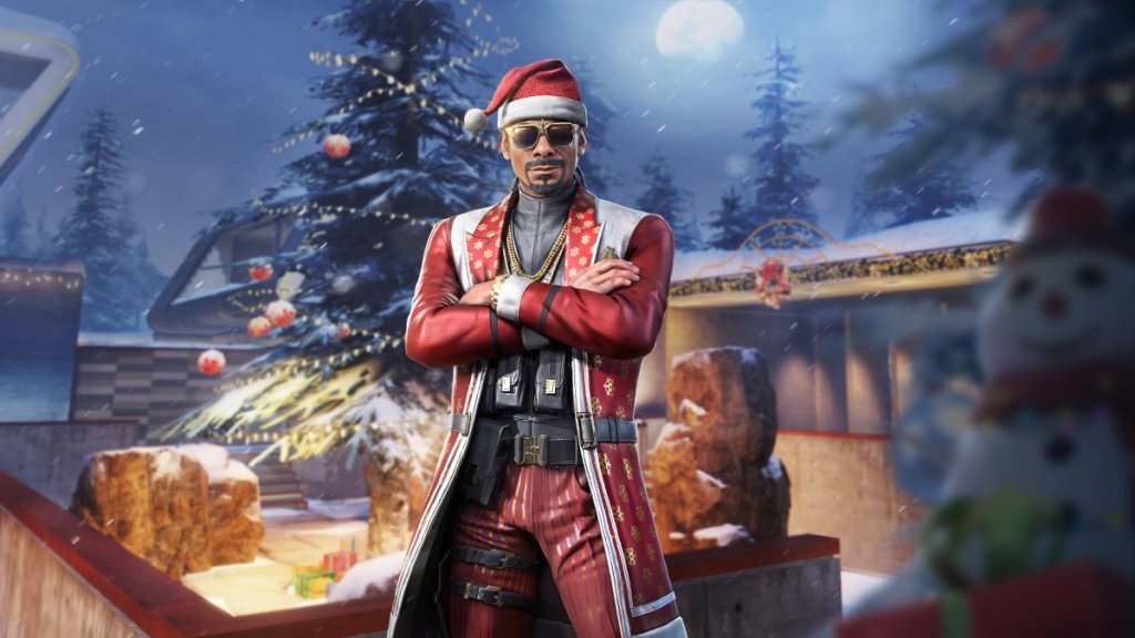 Snoop Dogg déguisé en Père Noël