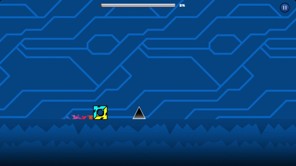 Gameplay débloqué de Geometry Dash