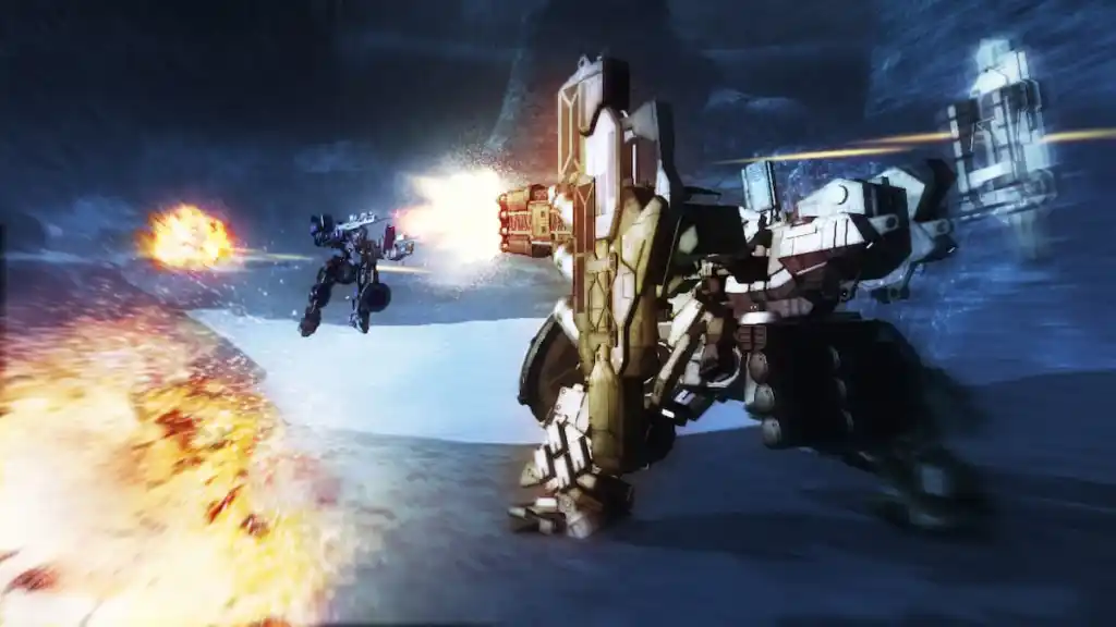 Combat de robots dans Armored Core V
