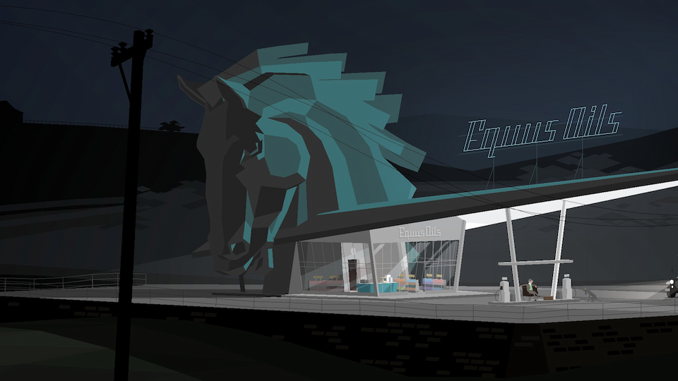 L'emblématique station-service Equus Oils du Kentucky Route Zero