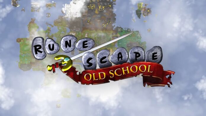 Old School RuneScape or OSRS Cover Image with an island and clouds in the background.