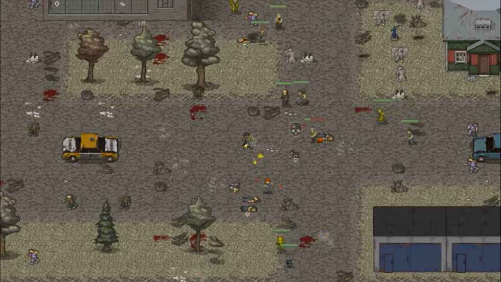 Tirer sur des zombies dans Mini DayZ