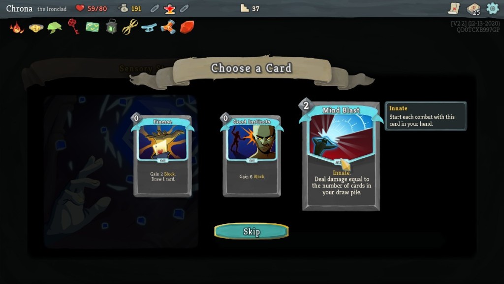 Comment fonctionne l'inné dans Slay the Spire ?  Inné sur carte. 