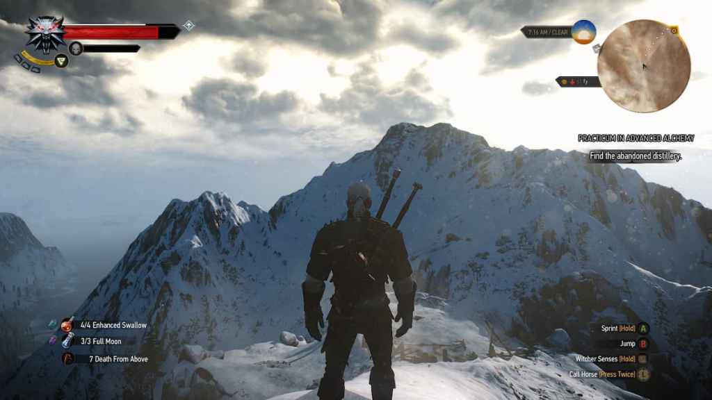 Geralt dans The Witcher 3 Wild Hunt