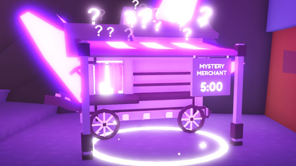 Pet Simulator X Mystery Merchant Emplacement et compte à rebours