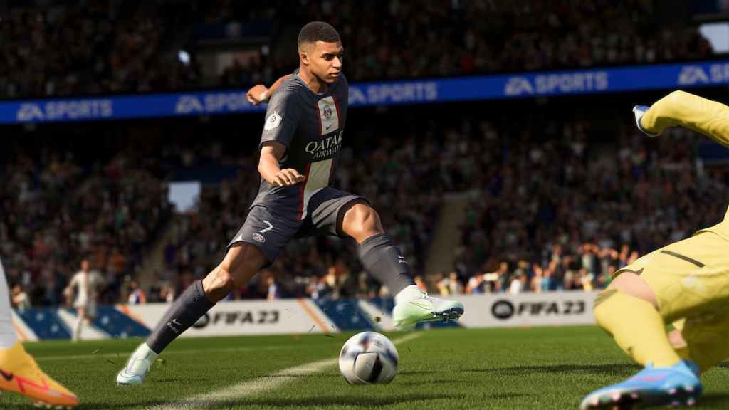 Mbappe exécute des compétences dans FIFA 23