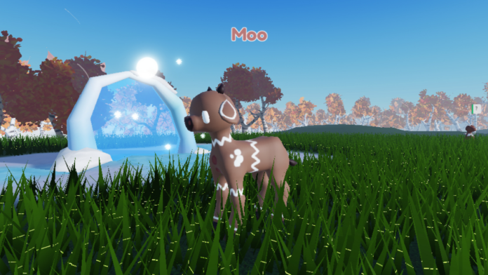 Winter Portal in Roblox Moo