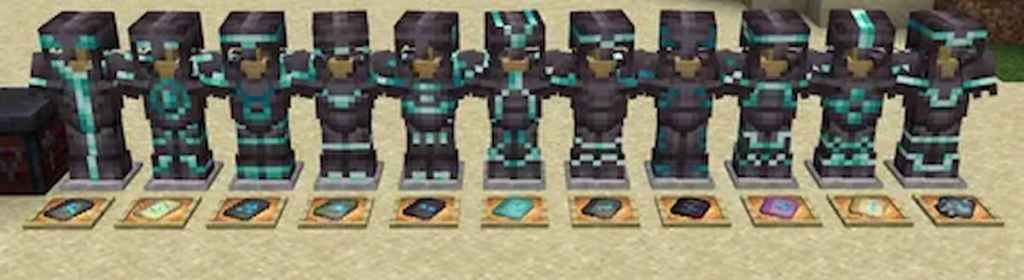 Garnitures d'armure Minecraft