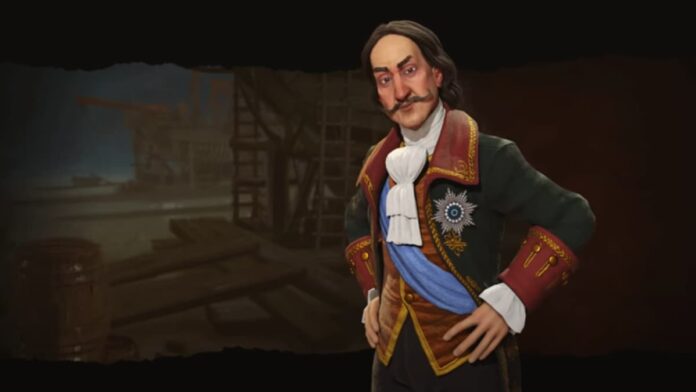 Peter the Great in Civ VI