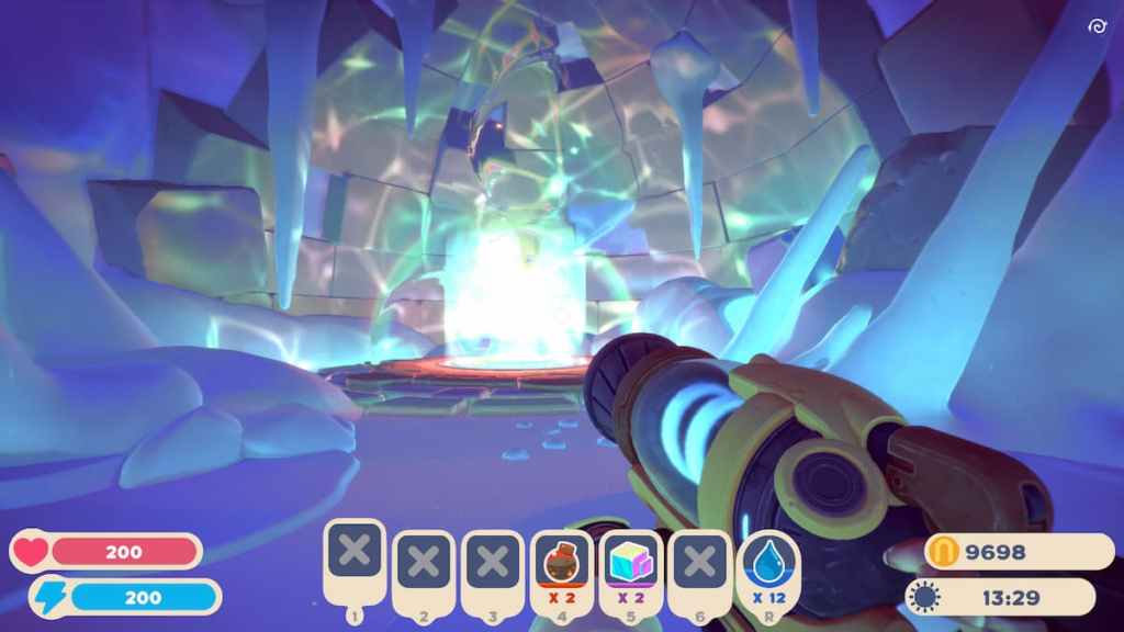 slime rancher 2 powderfall bluffs téléporteur