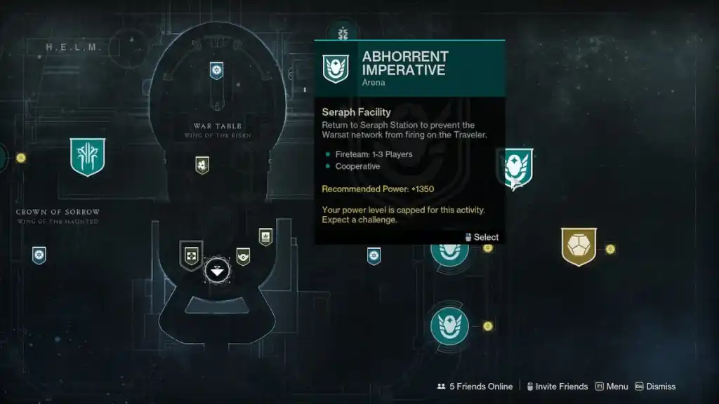 Destiny 2 Comment terminer l'impératif odieux - nœud dans HELM