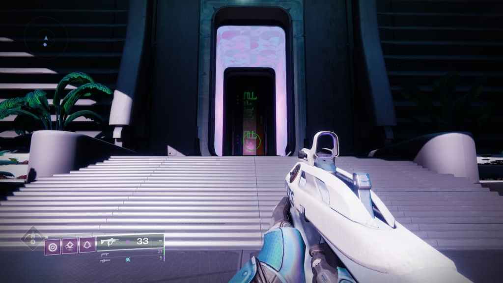 Où trouver le Hall of Heroes dans Destiny 2 Lightfall - porte menant au hall. 