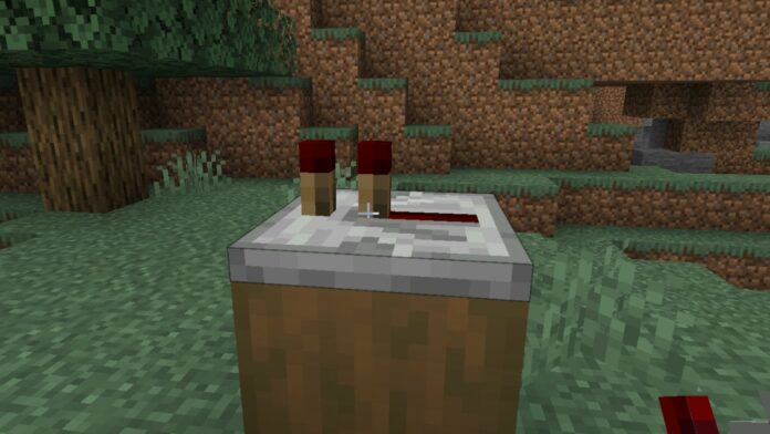 Redstone Repeater on Wood Block