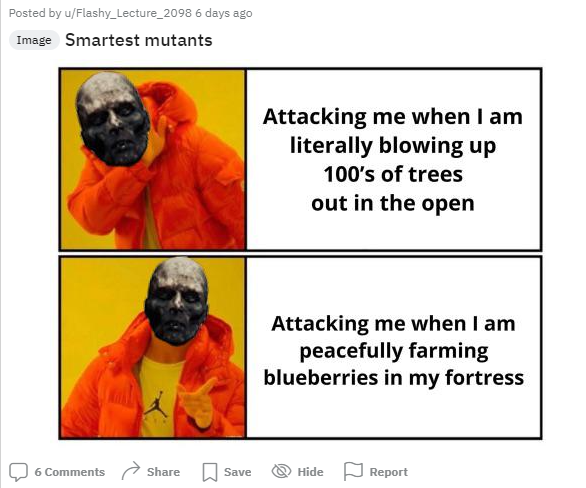 Fils de la forêt Smart Mutants Meme