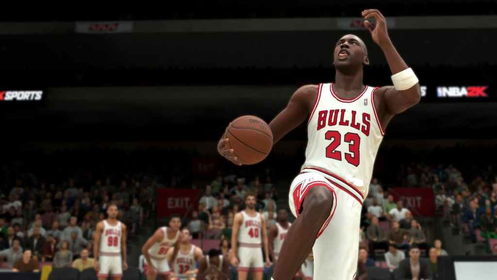 capture d'écran nba 2k23 de Michael Jordan