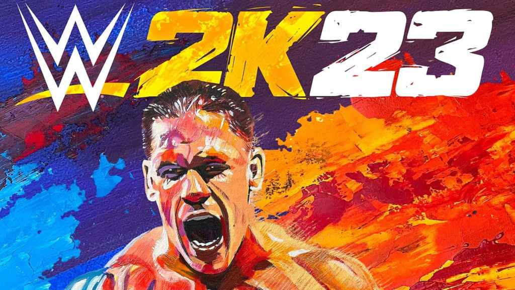 Le visage de John Cena sur le WWE 2K23 Icon Edition Key Art.