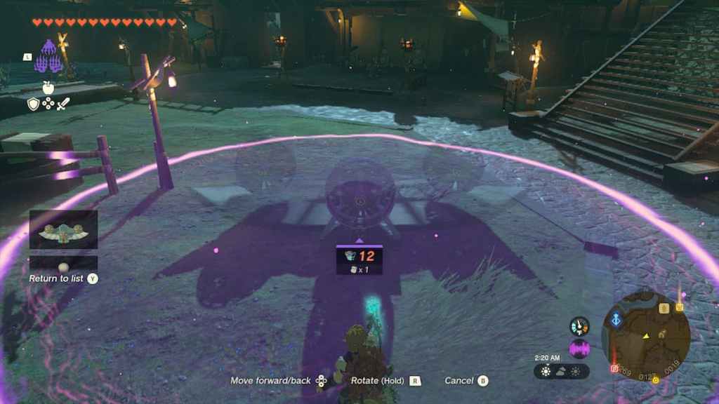 Comment enregistrer des constructions dans Zelda Tears of the Kingdom (TotK) image vedette