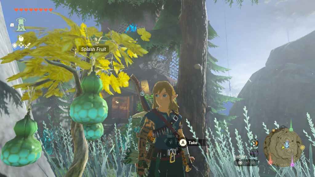 Où trouver Splash Fruit dans Zelda Tears of the Kingdom image vedette