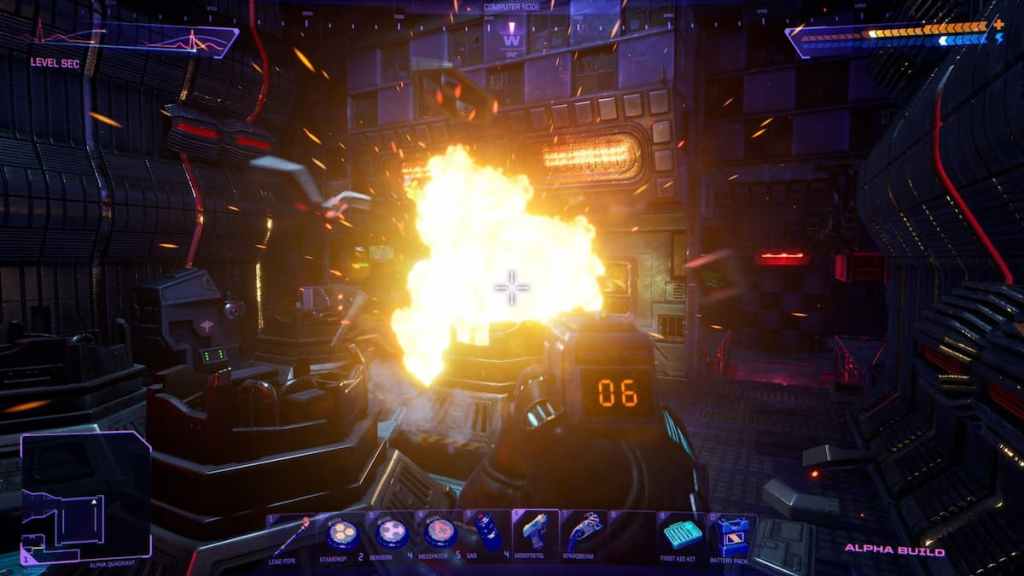 Explosion dans le remake de System Shock